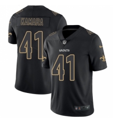 Men's Nike New Orleans Saints #41 Alvin Kamara Limited Black Rush Impact NFL Jersey