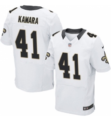 Men's Nike New Orleans Saints #41 Alvin Kamara White Vapor Untouchable Elite Player NFL Jersey