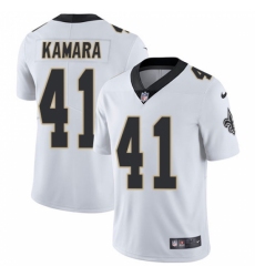 Men's Nike New Orleans Saints #41 Alvin Kamara White Vapor Untouchable Limited Player NFL Jersey