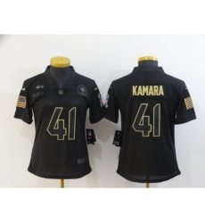 Women's New Orleans Saints #41 Alvin Kamara Black Nike 2020 Salute To Service Limited Jersey