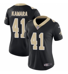 Women's Nike New Orleans Saints #41 Alvin Kamara Black Team Color Vapor Untouchable Limited Player NFL Jersey
