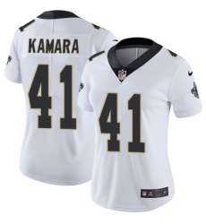 Women's Nike New Orleans Saints #41 Alvin Kamara Elite White NFL Jersey