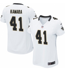 Women's Nike New Orleans Saints #41 Alvin Kamara Game White NFL Jersey