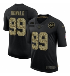 Men's Los Angeles Rams #99 Aaron Donald Camo 2020 Salute To Service Limited Jersey