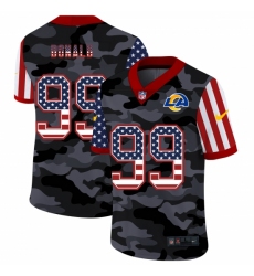 Men's Los Angeles Rams #99 Aaron Donald Camo Flag Nike Limited Jersey
