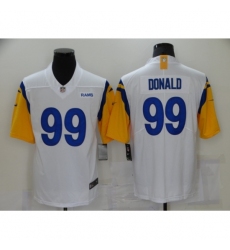 Men's Los Angeles Rams #99 Aaron Donald White Nike Bone Vapor Limited Jersey