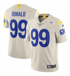 Men's Los Angeles Rams #99 Aaron Donald White Nike Bone Vapor Limited Jersey.webp