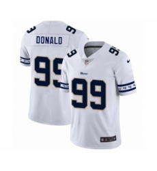 Men's Los Angeles Rams #99 Aaron Donald White Team Logo Cool Edition Jersey