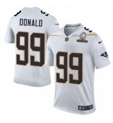 Men's Nike Los Angeles Rams #99 Aaron Donald Elite White Team Rice 2016 Pro Bowl NFL Jersey