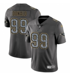 Men's Nike Los Angeles Rams #99 Aaron Donald Gray Static Vapor Untouchable Limited NFL Jersey