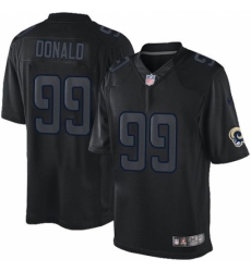 Men's Nike Los Angeles Rams #99 Aaron Donald Limited Black Impact NFL Jersey