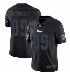Men's Nike Los Angeles Rams #99 Aaron Donald Limited Black Rush Impact NFL Jersey