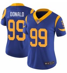 Women's Nike Los Angeles Rams #99 Aaron Donald Elite Royal Blue Alternate NFL Jersey