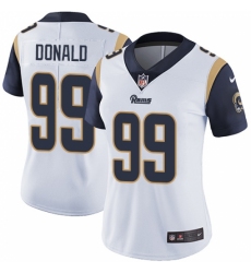 Women's Nike Los Angeles Rams #99 Aaron Donald Elite White NFL Jersey