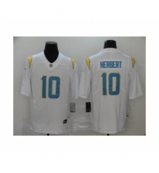 Los Angeles Chargers #10 Justin Herbert White 2020 NFL Draft Vapor Limited Jersey