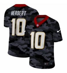 Men's Los Angeles Chargers #10 Justin Herbert Camo 2020 Nike Limited Jersey