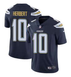 Men's Nike Los Angeles Chargers #10 Justin Herbert Navy Blue Team Color Stitched NFL Vapor Untouchable Limited Jersey