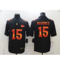 Men's Kansas City Chiefs #15 Patrick Mahomes Black colorful Nike Limited Jersey