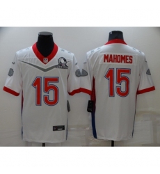 Men's Kansas City Chiefs #15 Patrick Mahomes Nike White 2022 AFC Pro Bowl Game Jersey