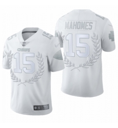 Men's Kansas City Chiefs #15 Patrick Mahomes White Nike Souvenir Edition Limited Jersey