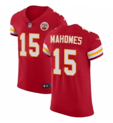 Nike Kansas City Chiefs #15 Patrick Mahomes Red Team Color Men's Stitched NFL Vapor Untouchable Elite Jersey