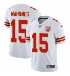Nike Kansas City Chiefs #15 Patrick Mahomes White Men's Stitched NFL Vapor Untouchable Limited Jersey