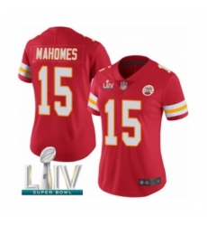Women's Kansas City Chiefs #15 Patrick Mahomes Red Team Color Vapor Untouchable Limited Player Super Bowl LIV Bound Football Jersey