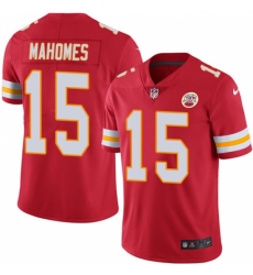 Youth Nike Kansas City Chiefs #15 Patrick Mahomes Red Team Color Stitched NFL Vapor Untouchable Limited Jersey