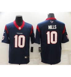 Men's Houston Texans #10 Davis Mills Blue Vapor Untouchable Limited Stitched Jersey