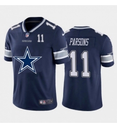Men's Dallas Cowboys #11 Micah Parsons Navy Blue Nike Big Team Logo Player Vapor Limited NFL Jersey