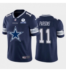 Men's Dallas Cowboys #11 Micah Parsons Navy Blue Nike Big Team Logo With Established In 1960 Patch Vapor Limited NFL Jersey