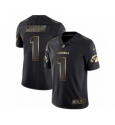 Men Arizona Cardinals #1 Kyler Murray Black Golden Edition 2019 Vapor Untouchable Limited Jersey