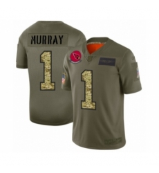 Men's Arizona Cardinals #1 Kyler Murray 2019 Olive Camo Salute to Service Limited Jersey