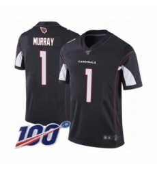 Men's Arizona Cardinals #1 Kyler Murray Black Alternate Vapor Untouchable Limited Player 100th Season Football Jersey