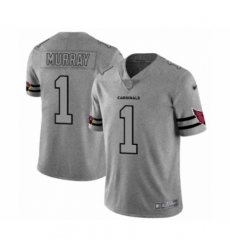 Men's Arizona Cardinals #1 Kyler Murray Limited Gray Team Logo Gridiron Football Jersey