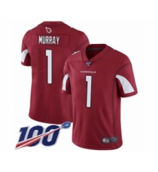 Men's Arizona Cardinals #1 Kyler Murray Red Team Color Vapor Untouchable Limited Player 100th Season Football Jersey
