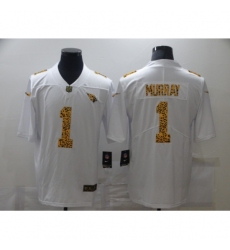 Men's Arizona Cardinals #1 Kyler Murray White Nike Leopard Print Limited Jersey