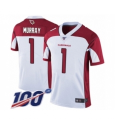 Men's Arizona Cardinals #1 Kyler Murray White Vapor Untouchable Limited Player 100th Season Football Jersey