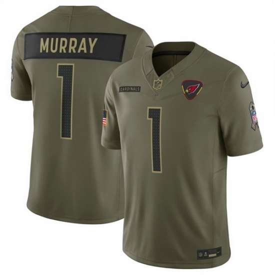 Unisex Arizona Cardinals #1 Kyler Murray Olive 2025 F U S E Salute to Service Limited Stitched Football Jersey Unisex Arizona Cardinals #1 Kyler Murray Olive 2025 F U S E Salute to Service Limited Stitched Football Jersey