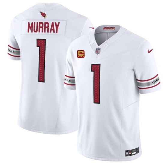 Unisex Arizona Cardinals #1 Kyler Murray White 2024 F.U.S.E. With 4-Star C Vapor Untouchable Limited Stitched Football Jersey Unisex Arizona Cardinals #1 Kyler Murray White 2024 F.U.S.E. With 4-Star C Vapor Untouchable Limited Stitched Football Jersey