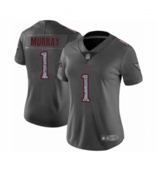 Women's Arizona Cardinals #1 Kyler Murray Limited Gray Static Fashion Football Jersey