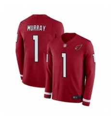 Youth Arizona Cardinals #1 Kyler Murray Limited Red Therma Long Sleeve Football Jersey