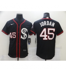 Men's Chicago White Sox #45 Michael Jordan Black Nike MLB Jersey