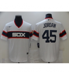 Men's Nike Chicago White Sox #45 Michael Jordan White Alternate Flex Base Authentic Collection Jersey