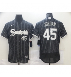 Men's Nike Chicago White Sox Southside #45 Michael Jordan Black Alternate Flex Base Authentic Jersey