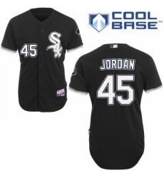 Youth Majestic Chicago White Sox #45 Michael Jordan Replica Black Alternate Home Cool Base MLB Jersey