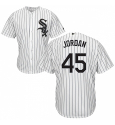 Youth Majestic Chicago White Sox #45 Michael Jordan Replica White Home Cool Base MLB Jersey