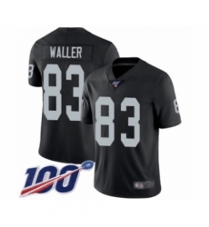 Men's Oakland Raiders #83 Darren Waller Black Team Color Vapor Untouchable Limited Player 100th Season Football Jersey
