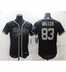 Men's Oakland Raiders #83 Darren Waller Nike Black Elite Player Jersey