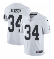 Men's Nike Oakland Raiders #34 Bo Jackson White Vapor Untouchable Limited Player NFL Jersey